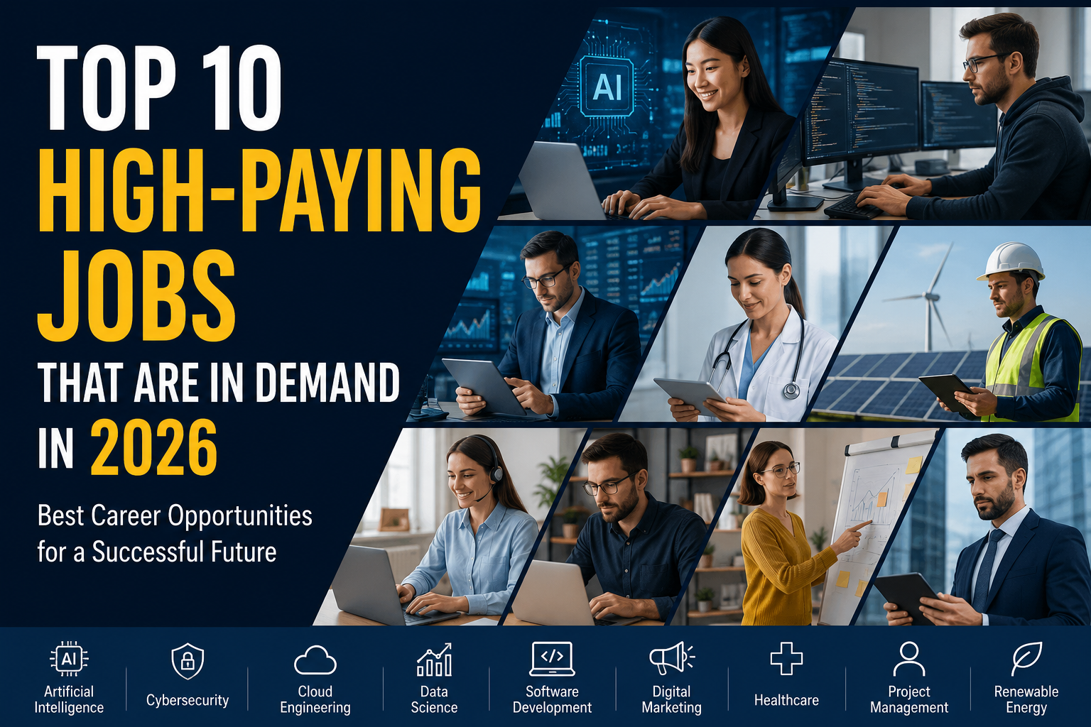 Top 10 High-Paying Jobs That Are in Demand in 2026