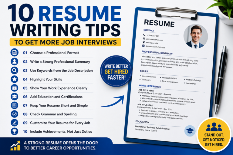 10 Resume Writing Tips to Get More Job Interviews